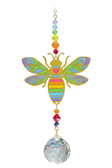 Crystal Dreams Bee Rainbow Suncatcher