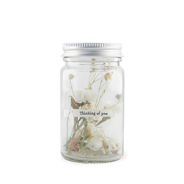 East of India Dried Flowers In Jar Thinking Of You