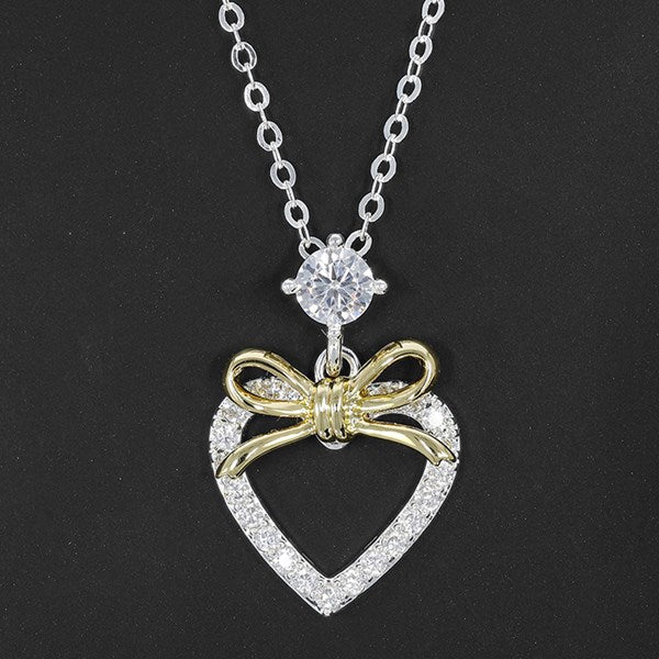 Heart Bow Necklace