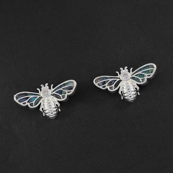 Paua Shell Bee Earrings