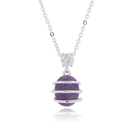 Coiled Necklace Amethyst