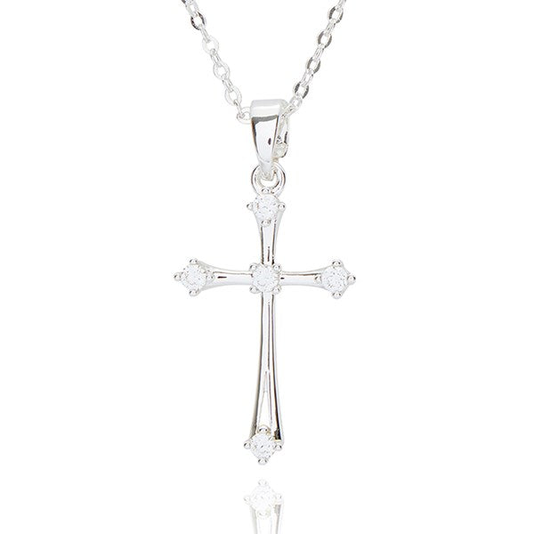 Silverplated Cross Necklace