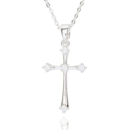 Silverplated Cross Necklace