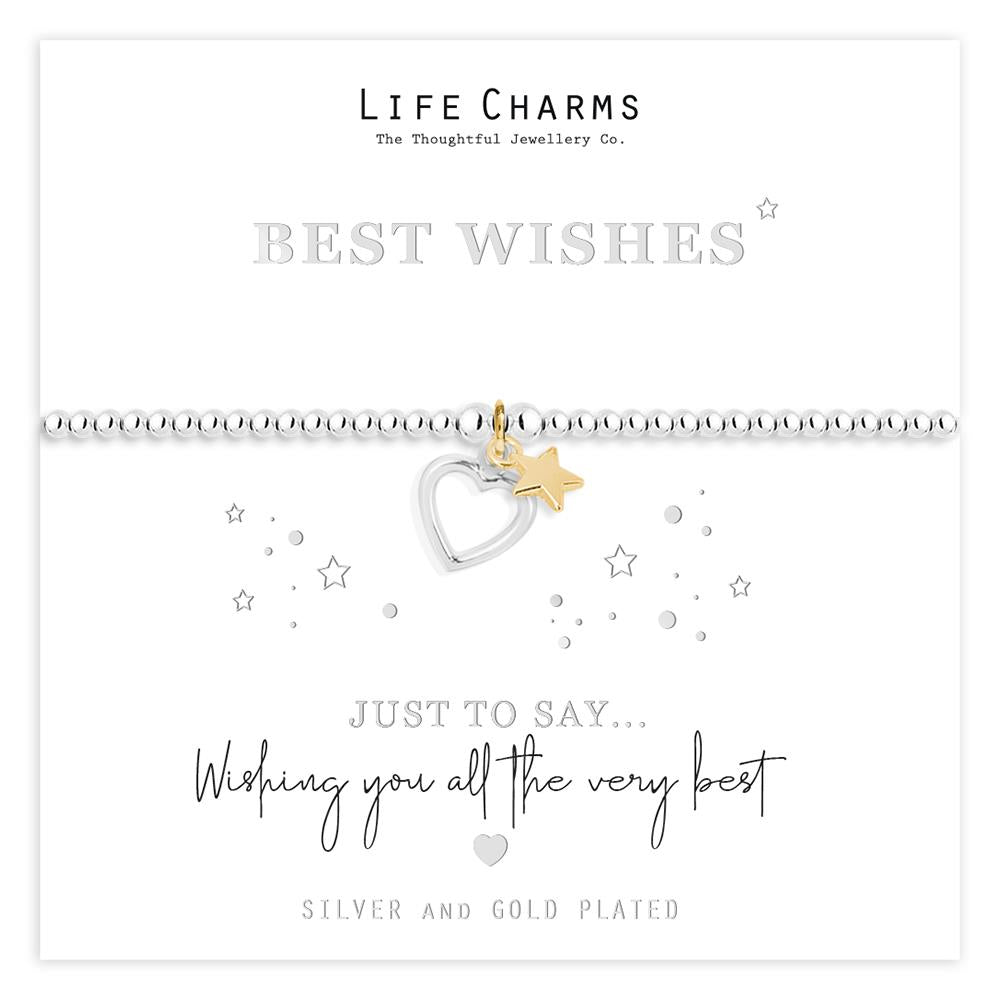 Life Charms Just to Say Best Wishes Bracelet