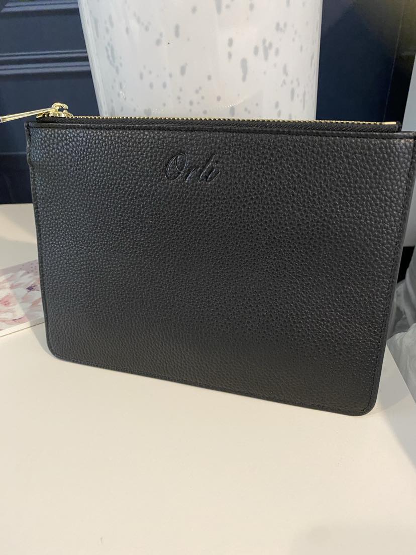 Orli Black Clutch Bag