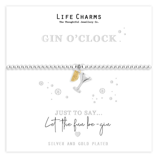 Life Charms Just to Say Gin O’clock Bracelet