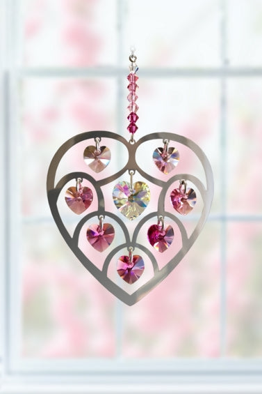 Pure Radiance Heart Of Hearts Suncatcher