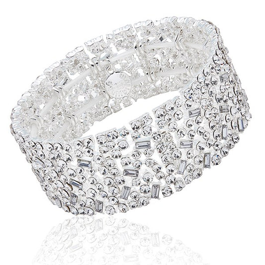 Silverplated Sparkle Diamante Bracelet