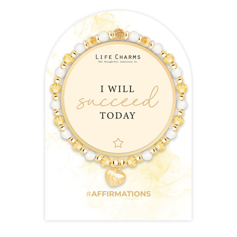 Affirmation Bracelet I Will Succeed Today