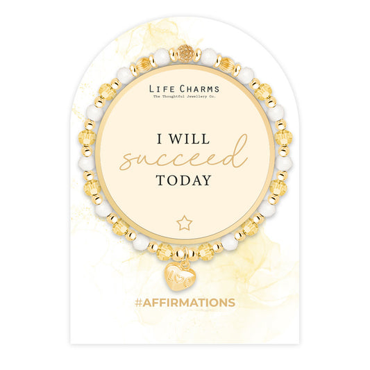 Affirmation Bracelet I Will Succeed Today