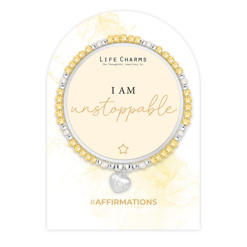 Affirmation Bracelet I Am Unstoppable