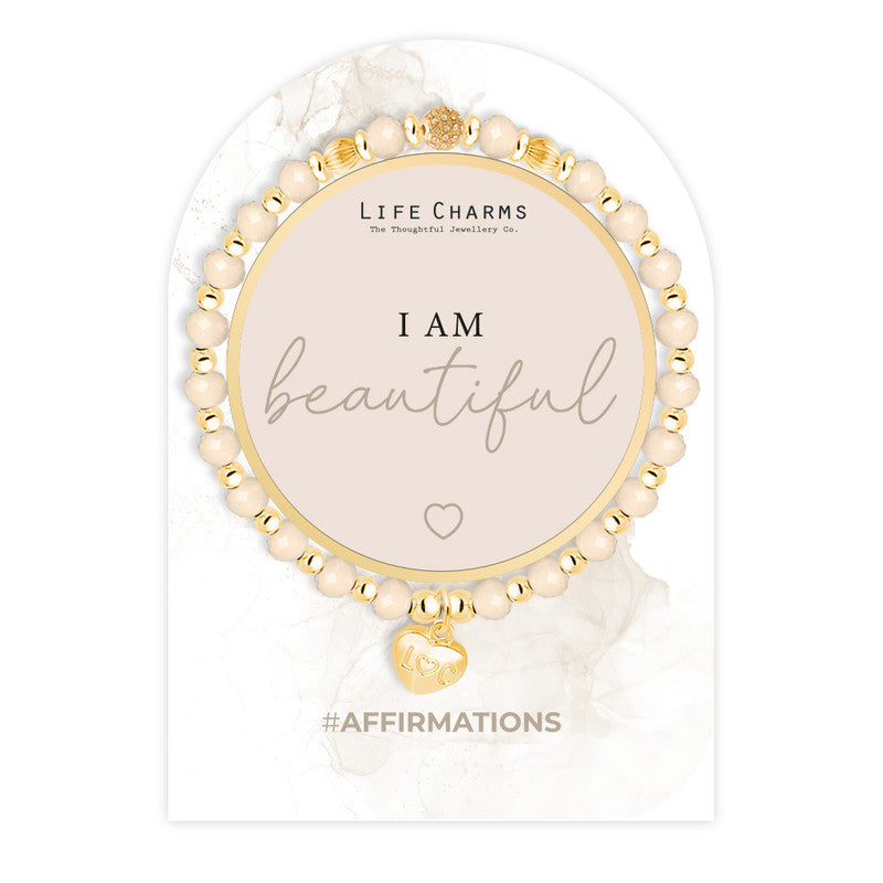 Affirmation Bracelet I Am Beautiful