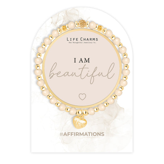 Affirmation Bracelet I Am Beautiful