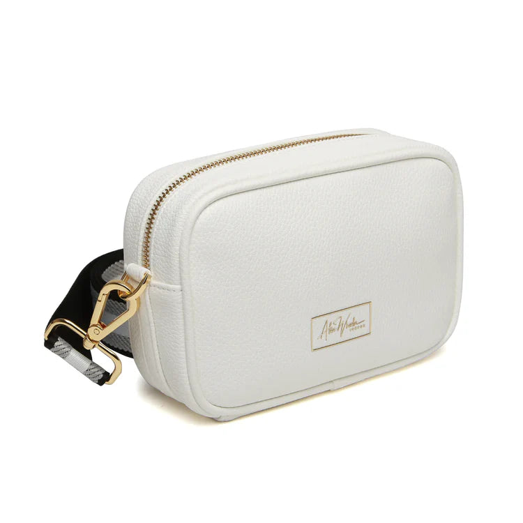 Alice Wheeler Mini Crossbody Bag White