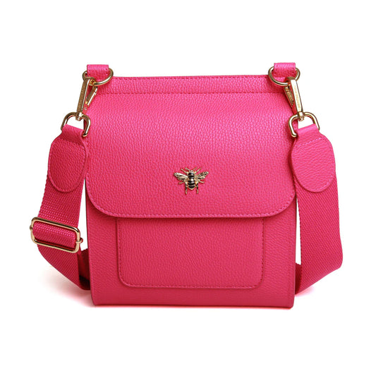 Alice Wheeler Bloomsbury Crossbody Bag Hot Pink