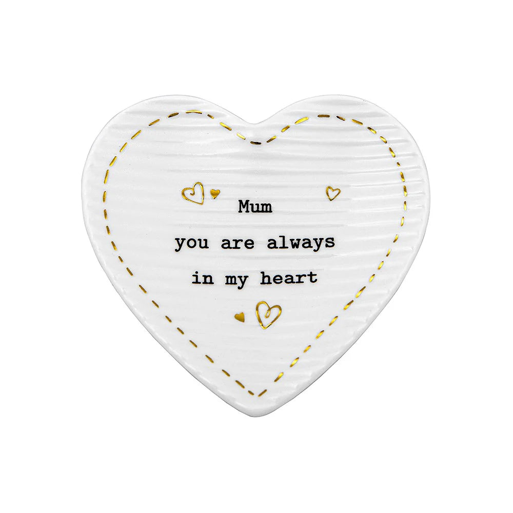 Thoughtful Words Heart Trinket Tray Mum