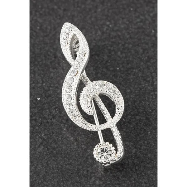 Music Brooch Treble Clef