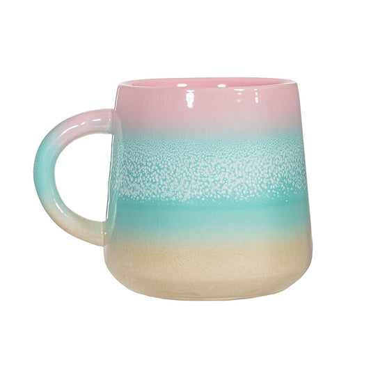 Pastel Ombre Mug Pink And Green