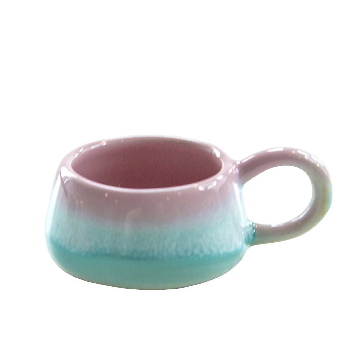 Pastel Ombre Tea Light Holder Pink And Green