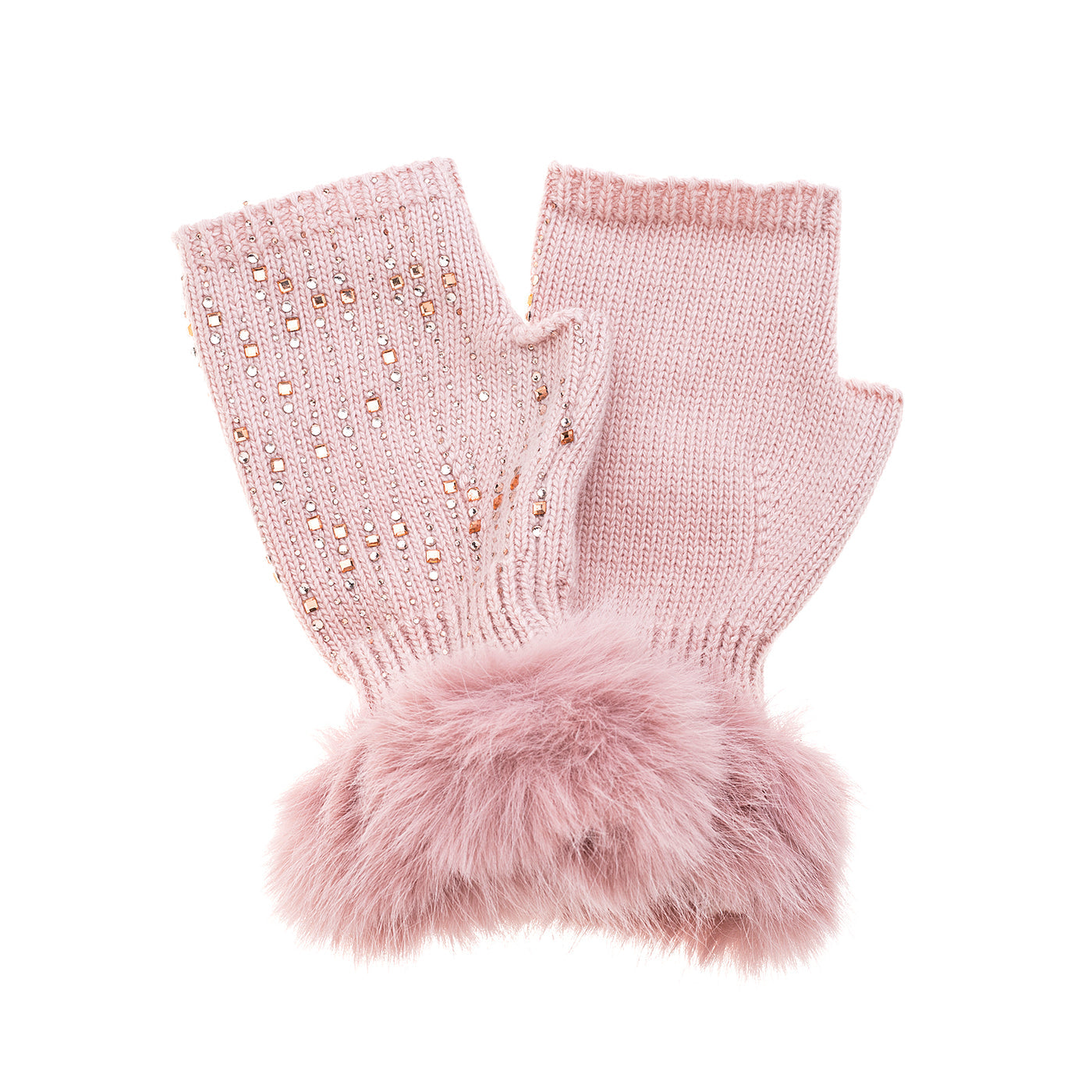 Sparkle Pink Fingerless Gloves