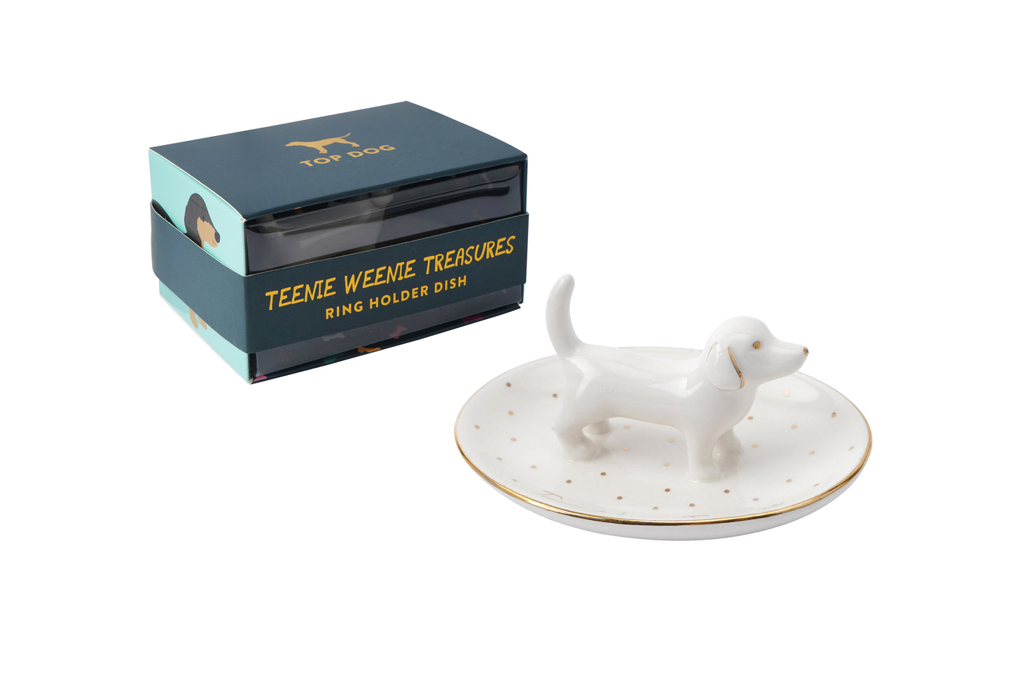 Dachshund Trinket Dish Ring Holder