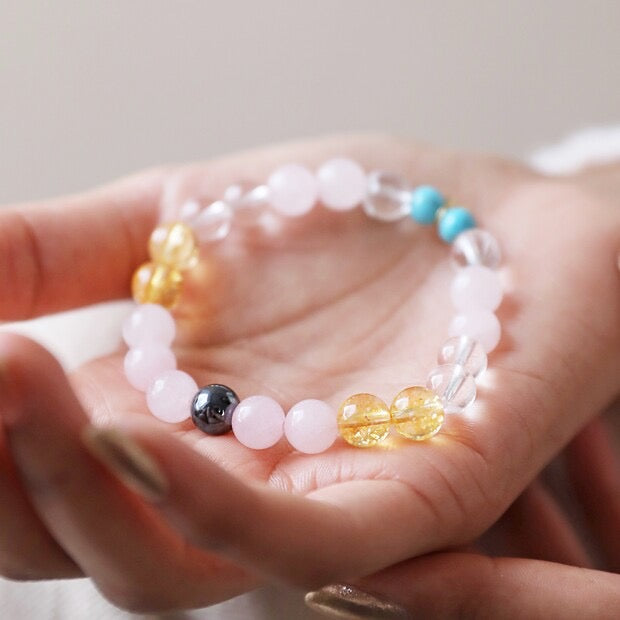 Inner peace semi-precious stone bracelet