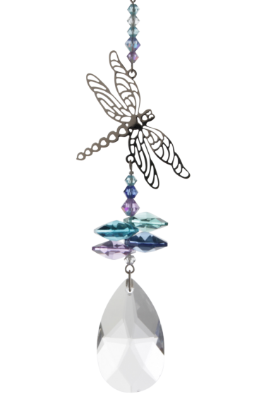 Crystal Fantasy Dragonfly Suncatcher