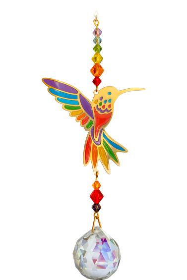 Crystal Dreams Hummingbird Rainbow Suncatcher