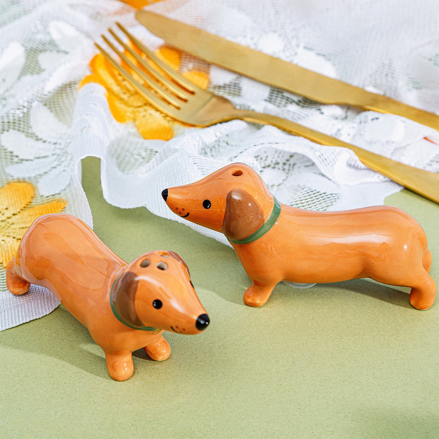 Sausage Dog Salt And Pepper Shakers