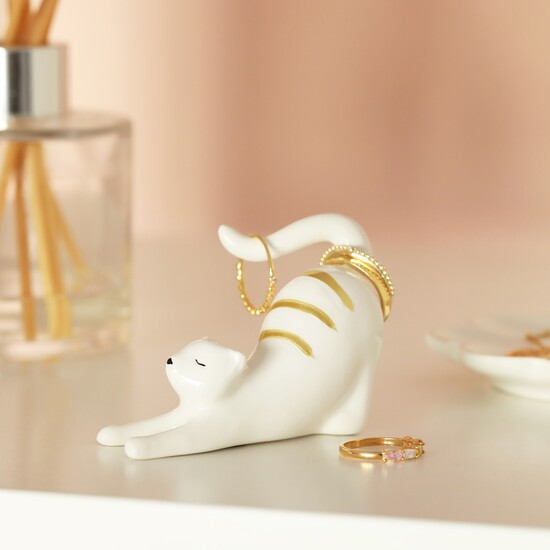 Ceramic Cat Ring Holder