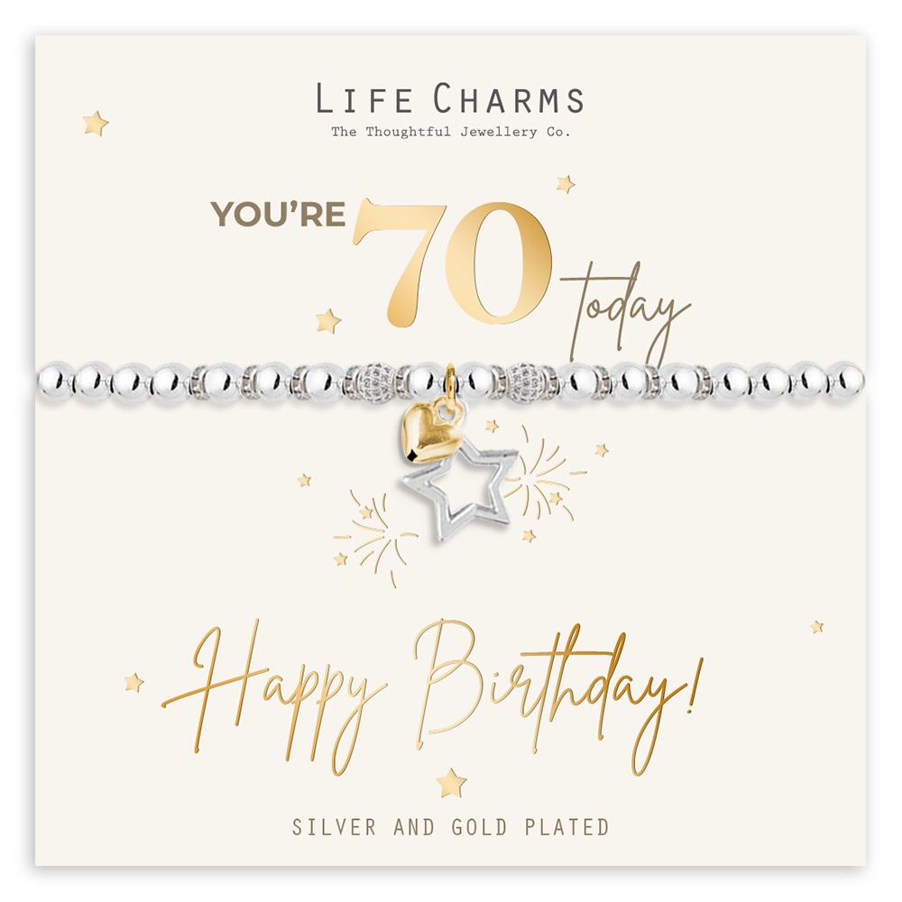 70th Birthday Bracelet