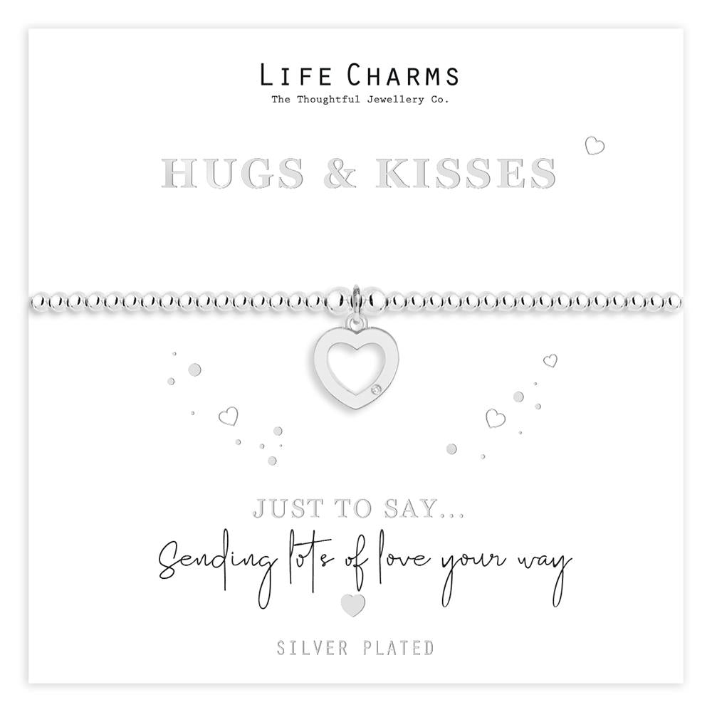 Life Charms Just to Say Hugs And Kisses Bracelet