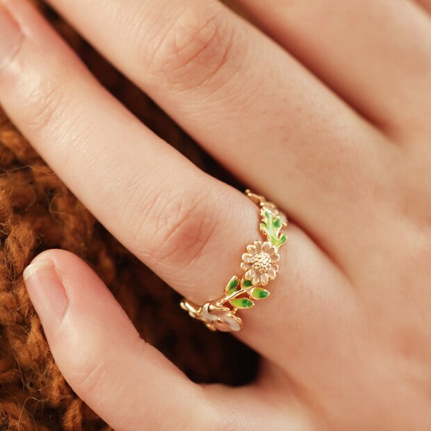 Gold Flower Ring