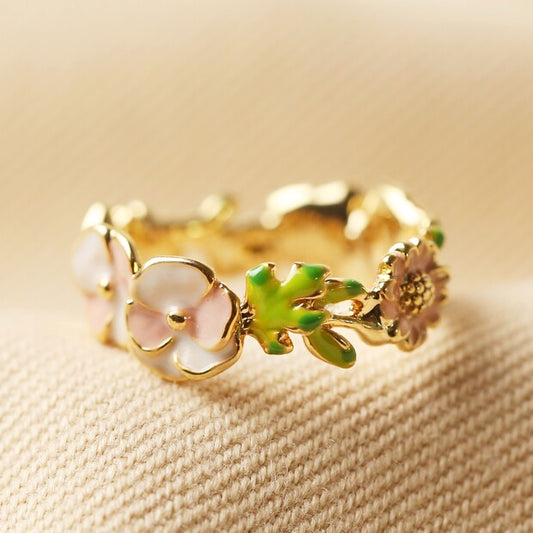 Gold Flower Ring