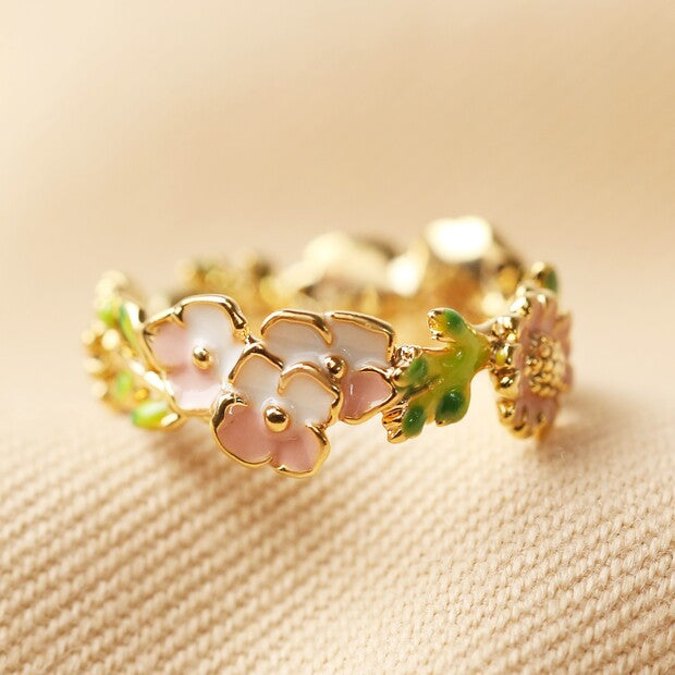 Gold Flower Ring