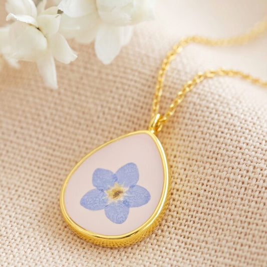 Forget Me Not Flower Necklace