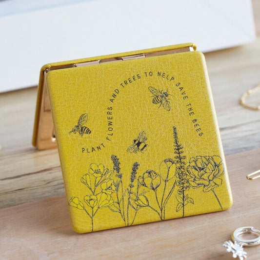 Save The Bees Compact Mirror