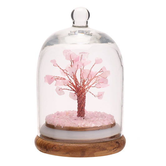 Gemstone Dome Tree Rose Quartz