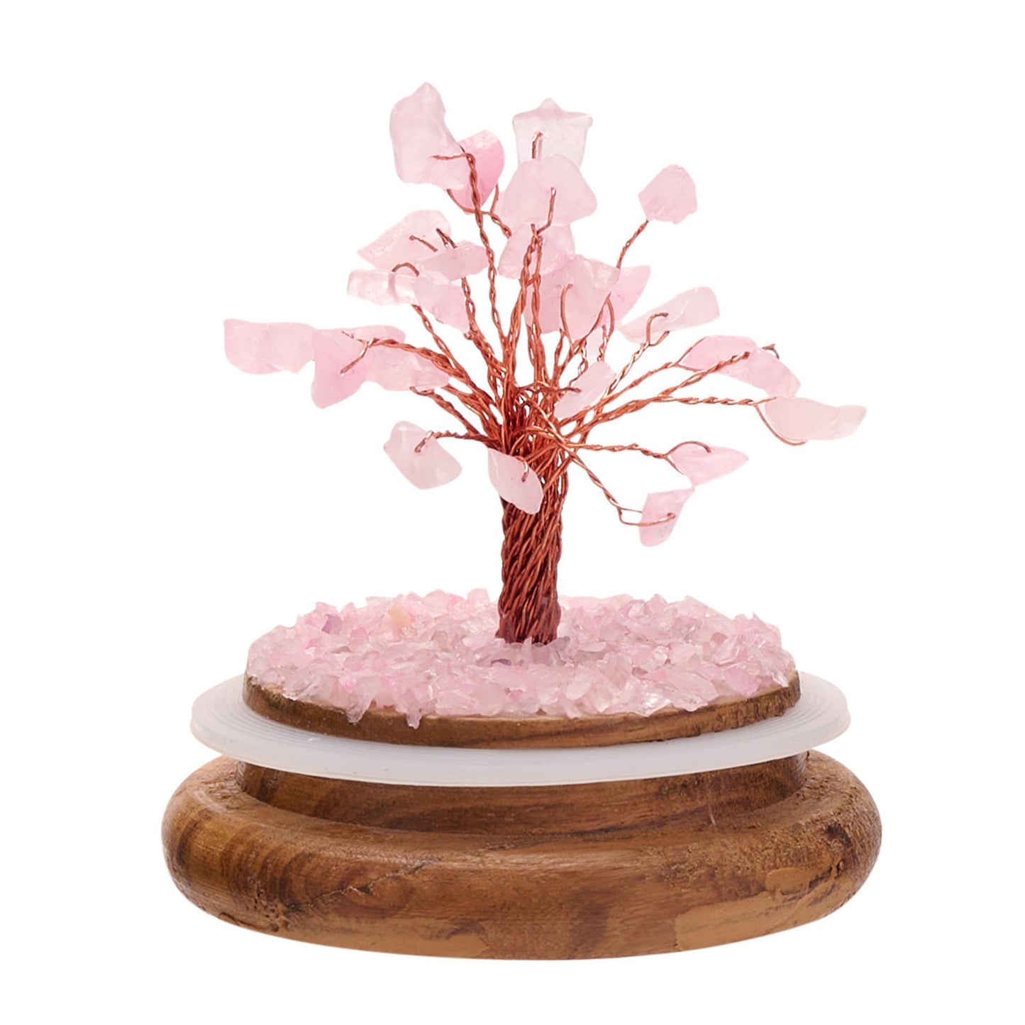 Gemstone Dome Tree Rose Quartz