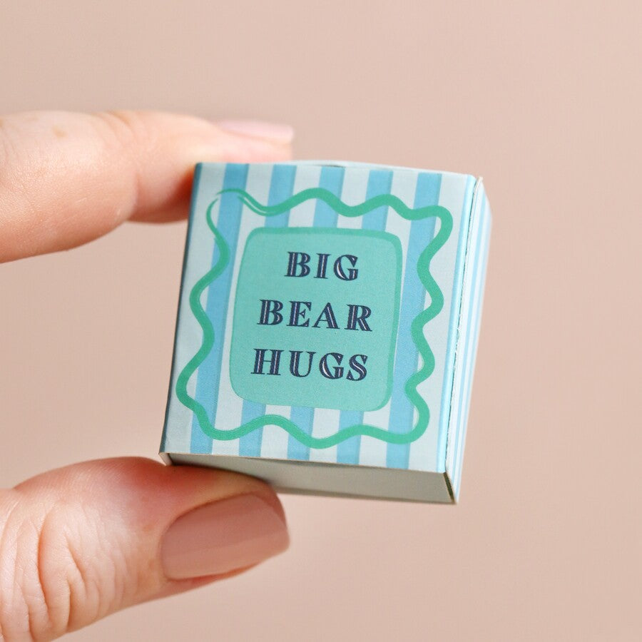 Tiny Matchbox Ceramic Bear Keepsake